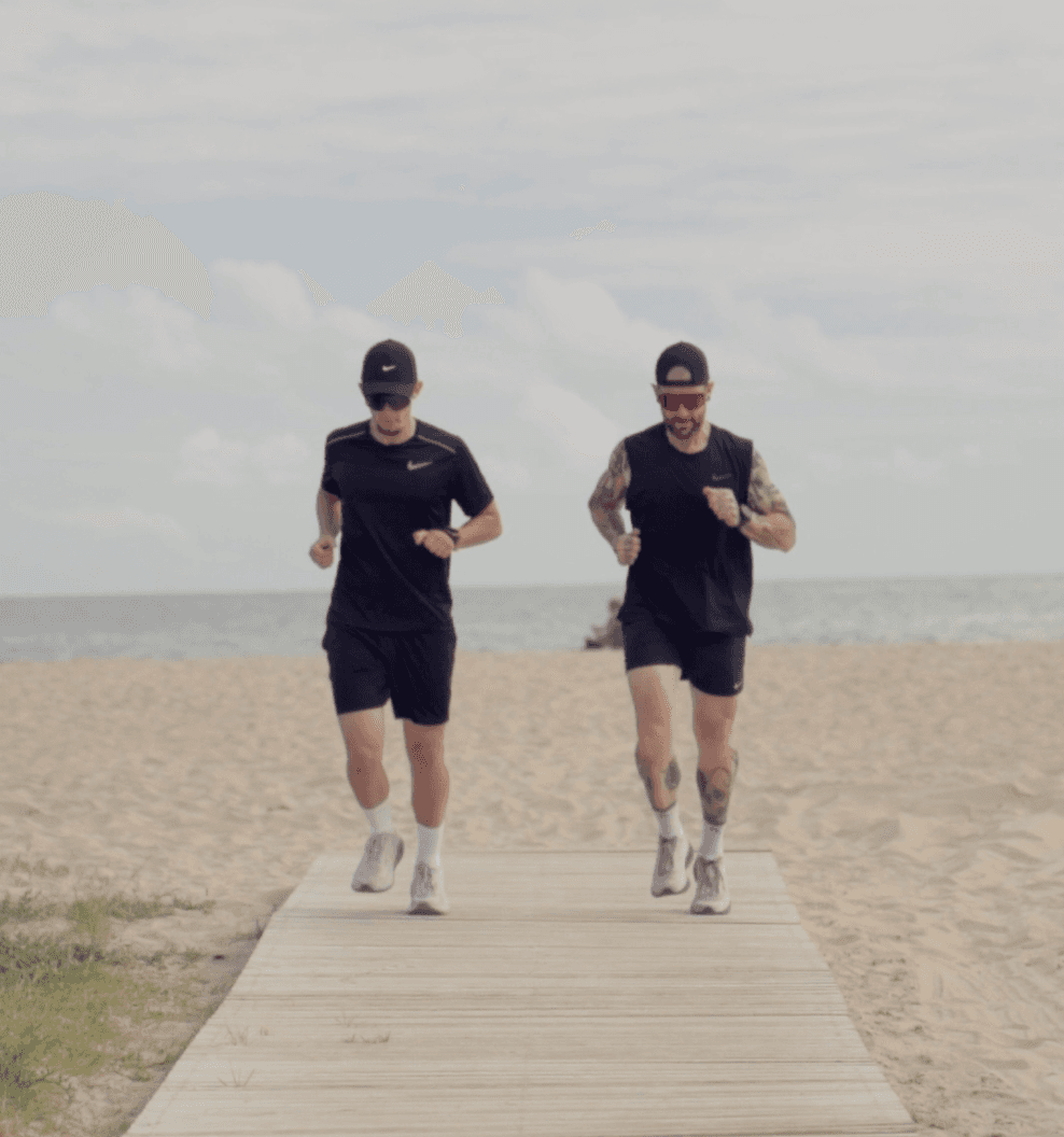 Corriendo en la playa